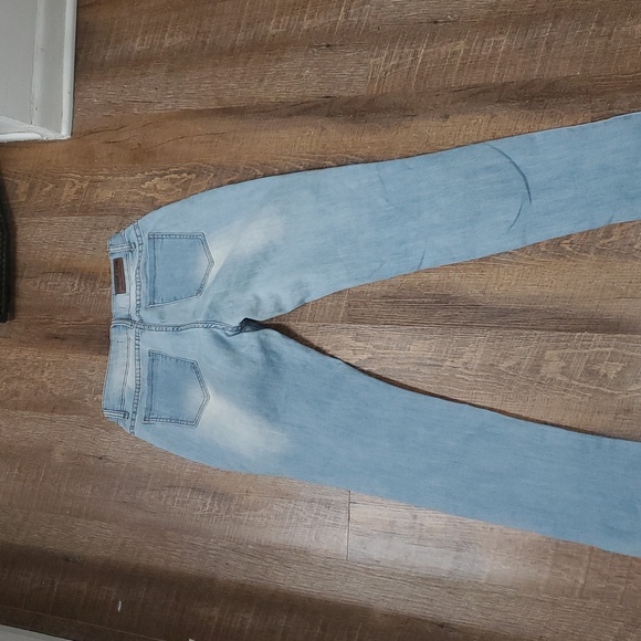 GORGOUS LUXE BEDAZZELDED&TRASHED/RIPPED UP TORN UP DESTROYED JEANS SZ 27 - Picture 6 of 12